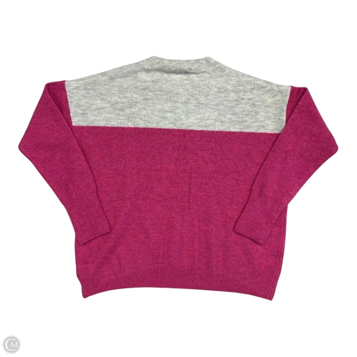Sweater By Vince Camuto In Grey & Pink, Size: Xs
