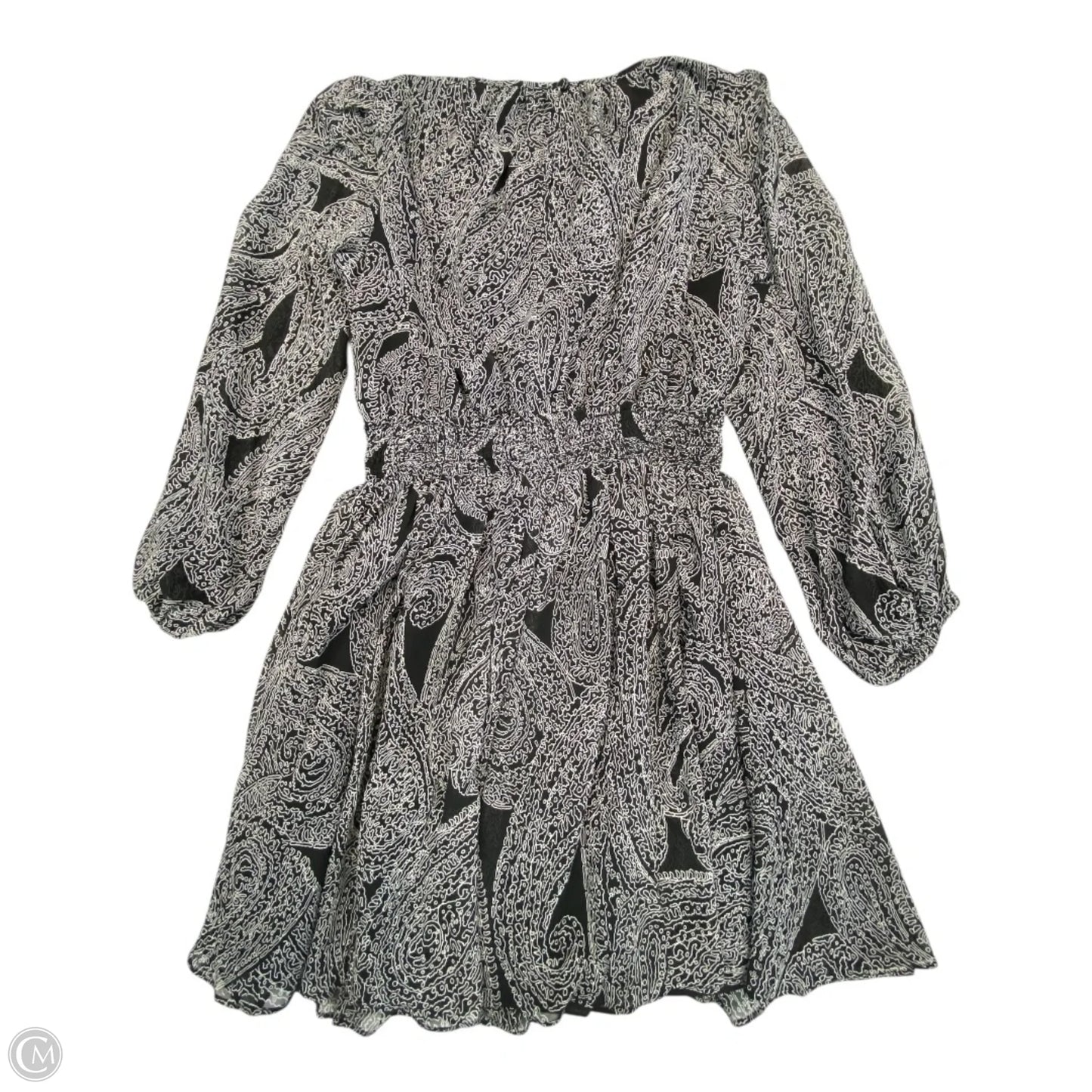 Dress Party Short By Banana Republic In Black & Grey, Size: S