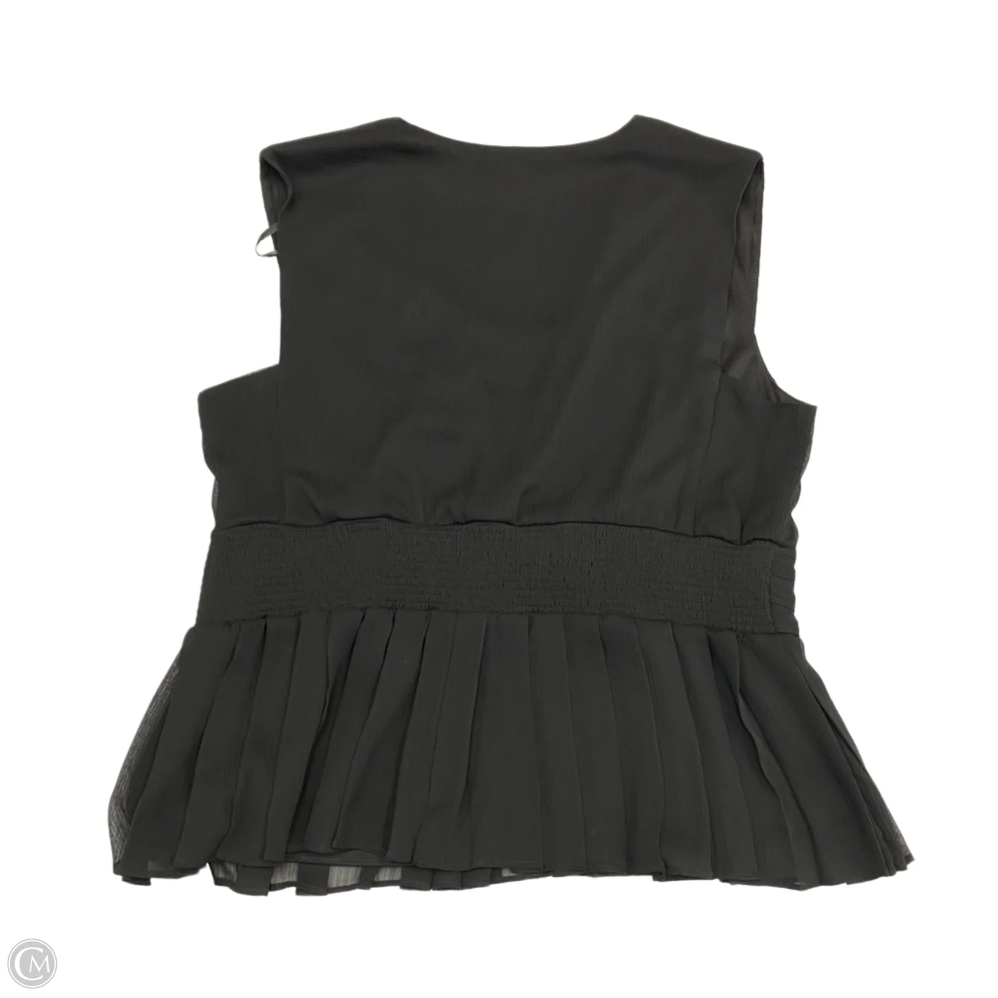 Top Sleeveless Designer By Karl Lagerfeld In Black, Size: Xl