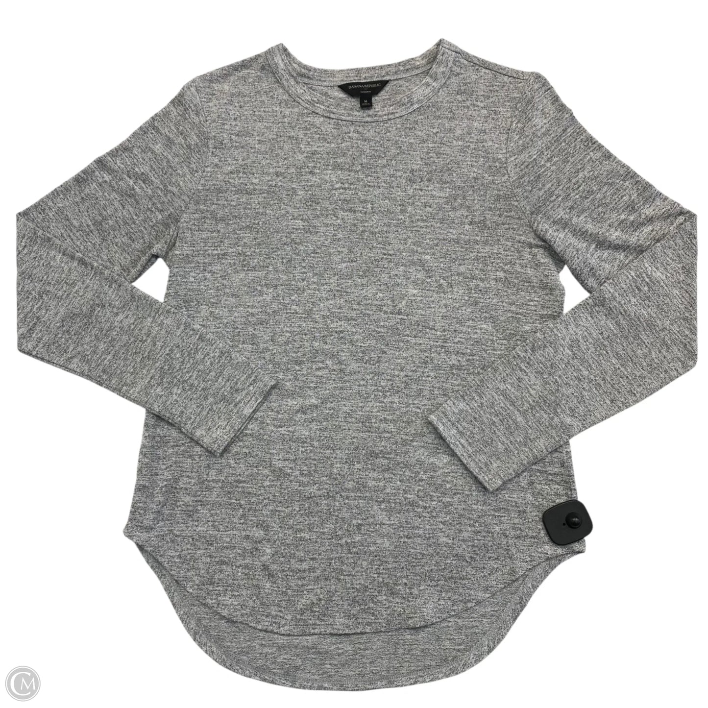 Top Long Sleeve By Banana Republic In Grey, Size: M