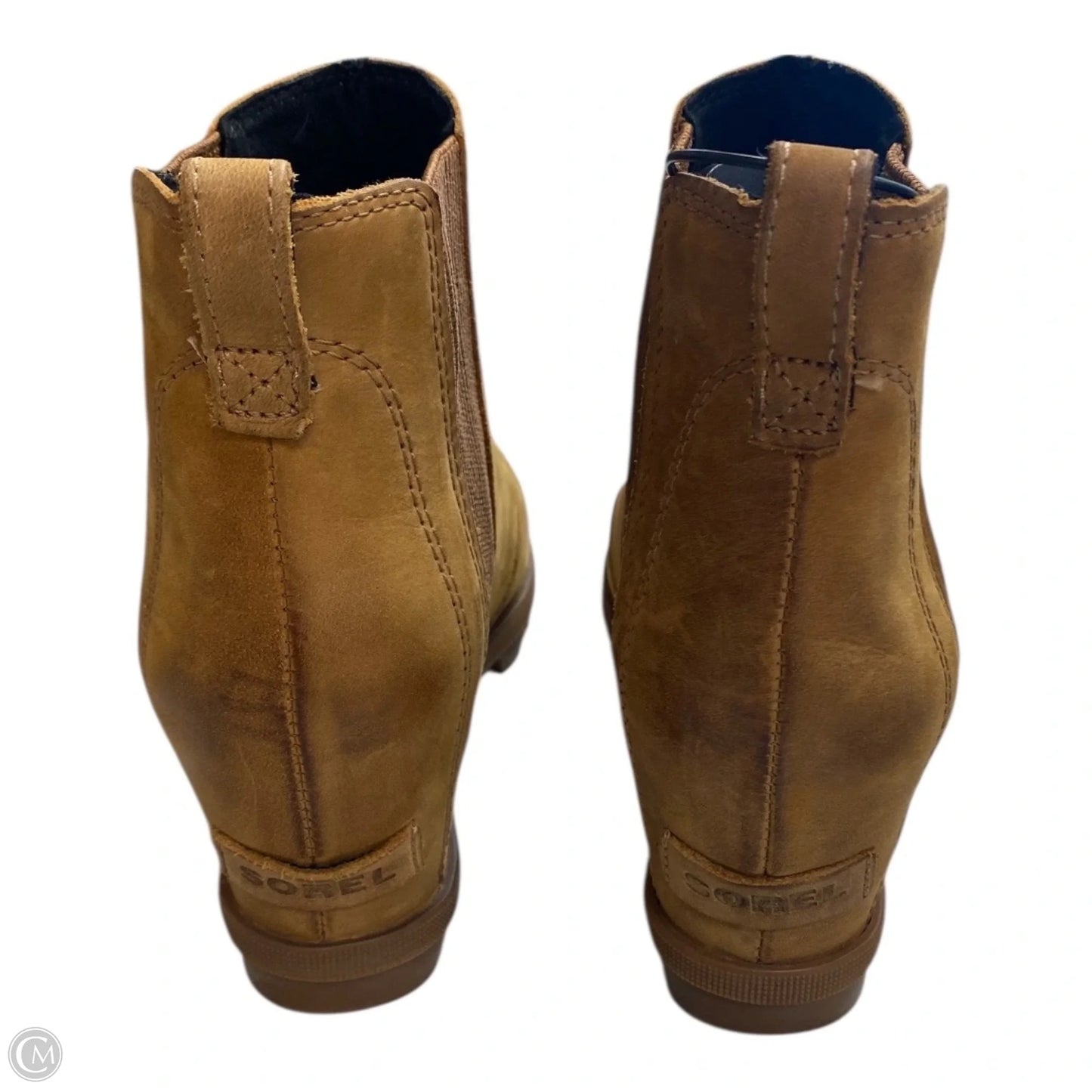 Boots Designer By Sorel In Tan, Size: 8.5