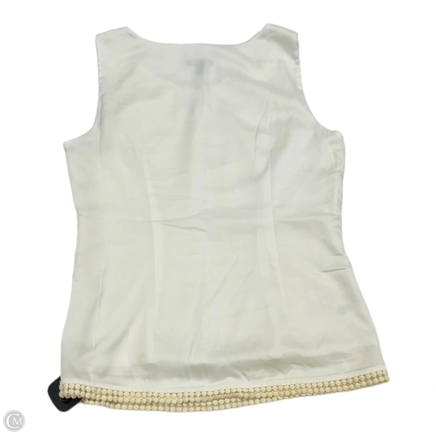 Top Sleeveless By Ann Taylor In White, Size: 4