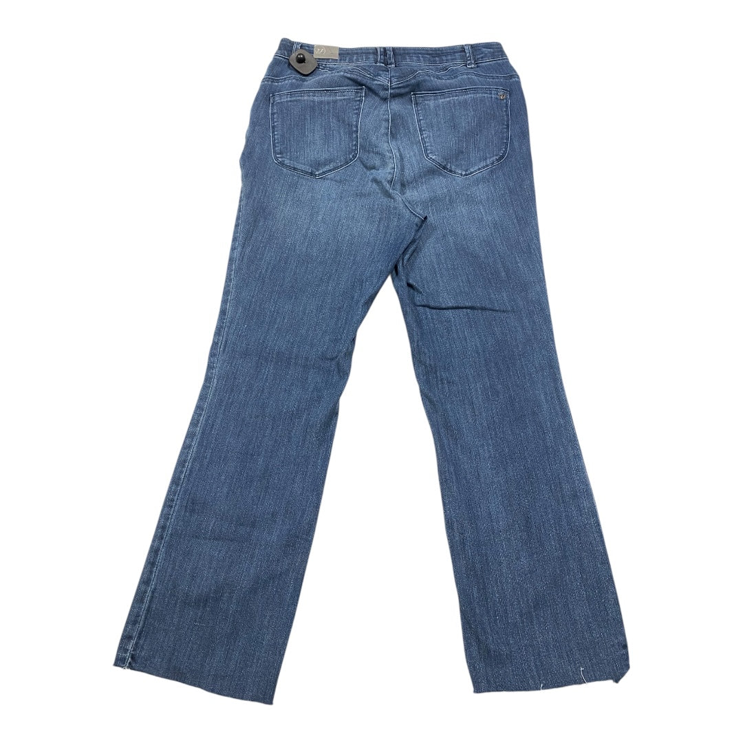 Jeans Straight By Wit & Wisdom In Blue Denim, Size:14