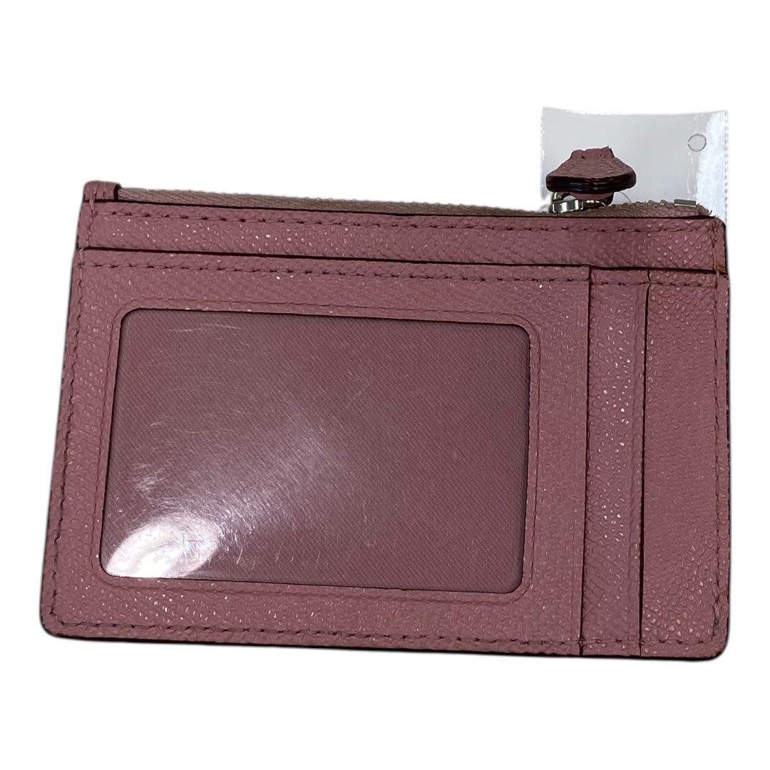 Id/Card Holder Designer By Coach In Pink