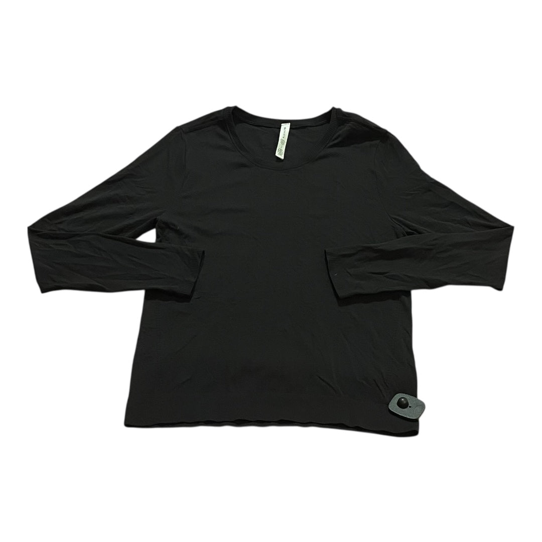 Athletic Top Ls Crewneck By Athleta In Black, Size:S