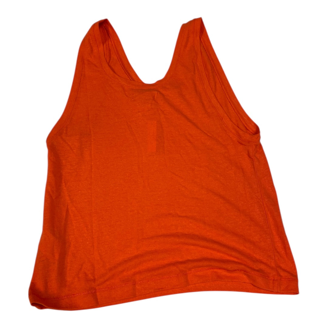 Top Sleeveless Basic By Madewell In Orange, Size:Xs