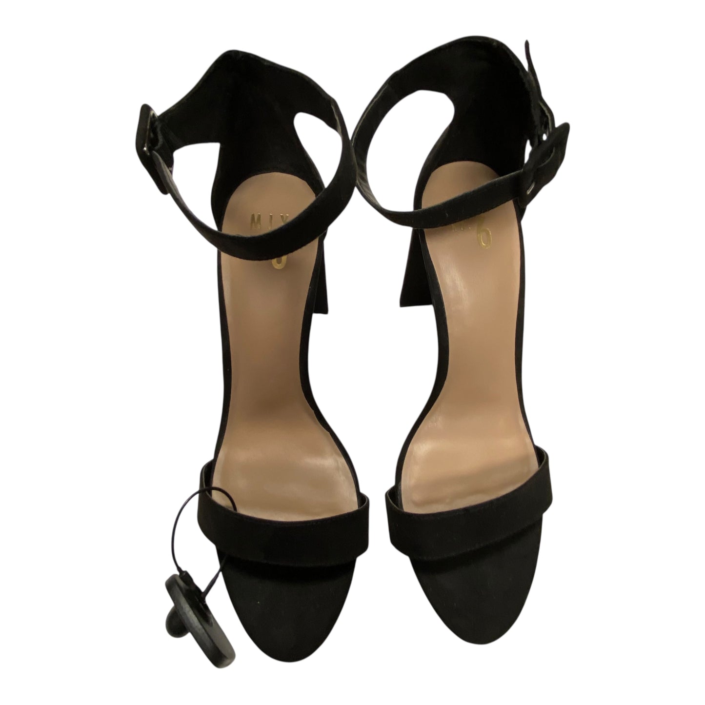 Sandals Heels Block By Mix No 6 In Black, Size:10