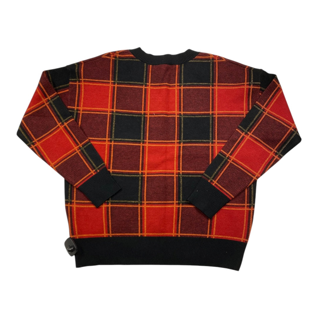 Sweater By Tahari In Black & Red, Size:L