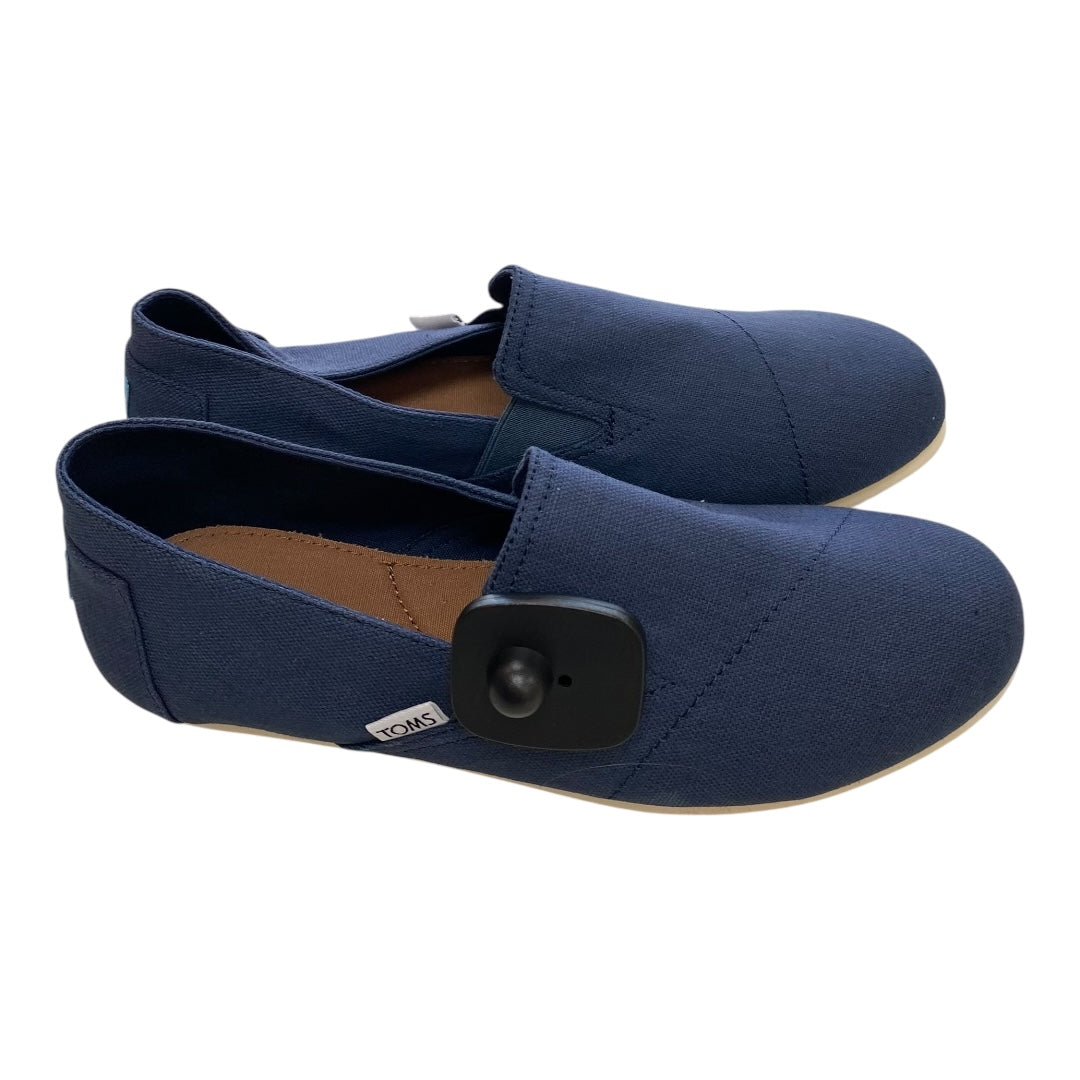 Shoes Flats By Toms In Navy, Size:9