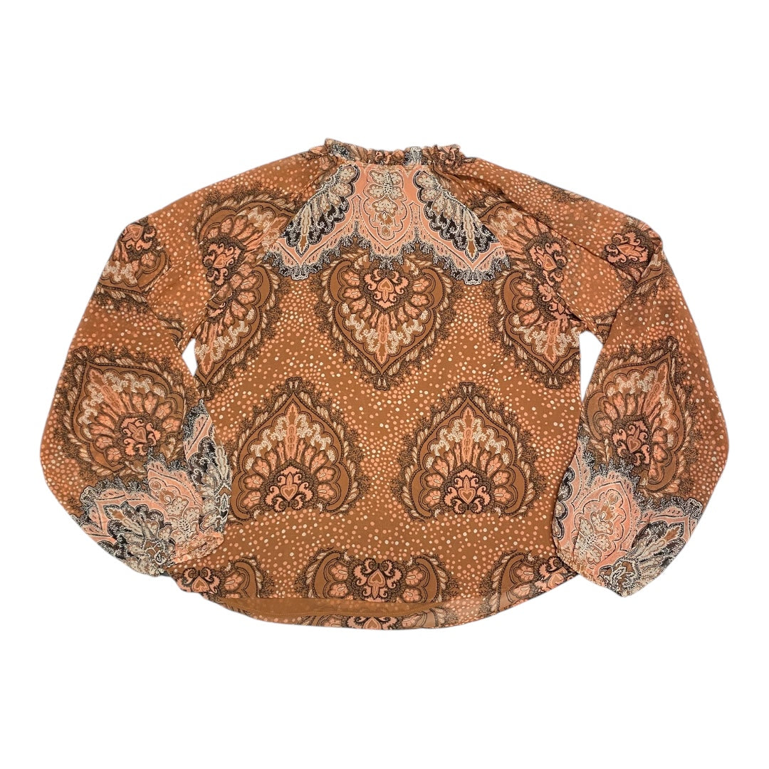 Top Ls By White House Black Market In Brown & Pink, Size:S