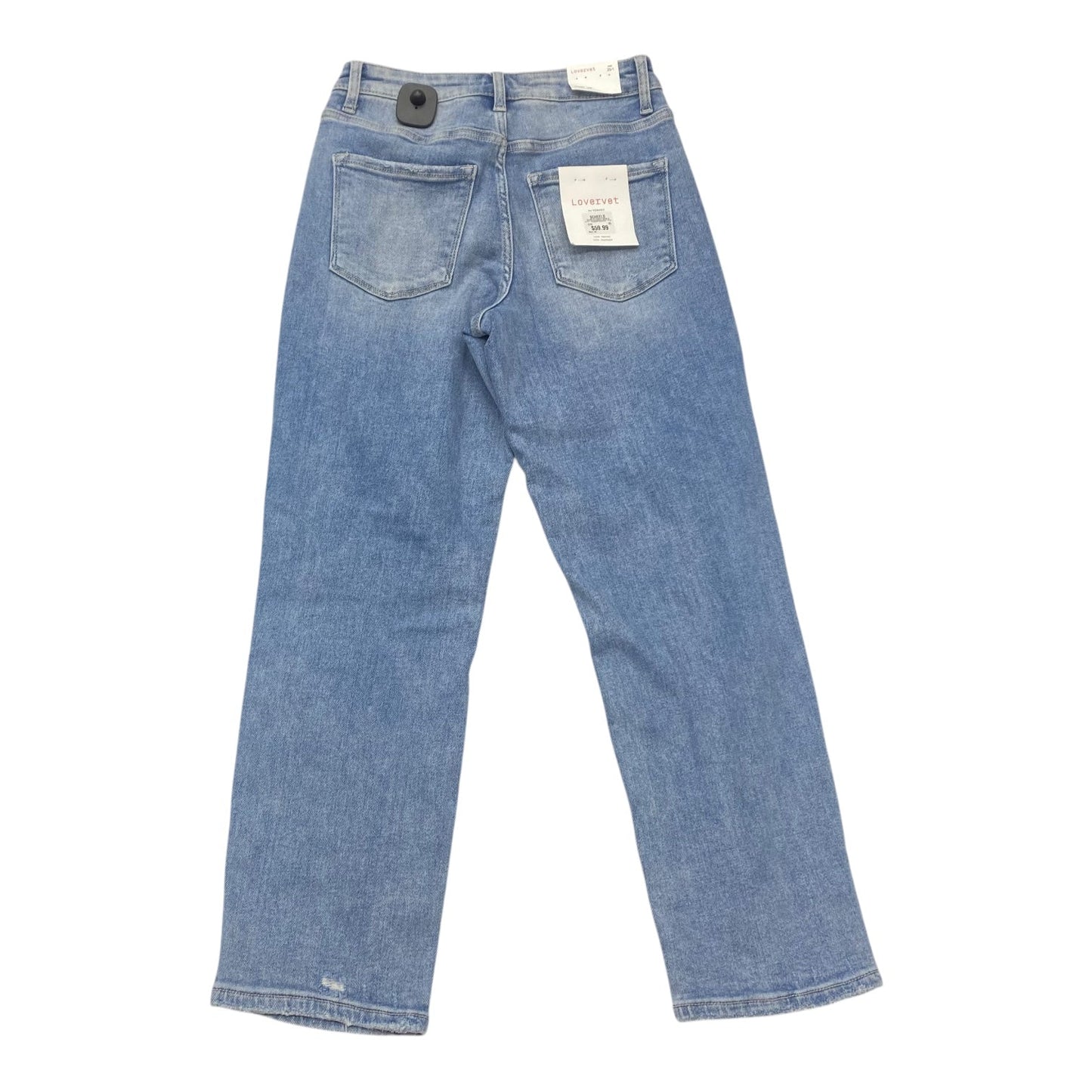 Jeans Straight By LOVERVET In Blue Denim, Size:0