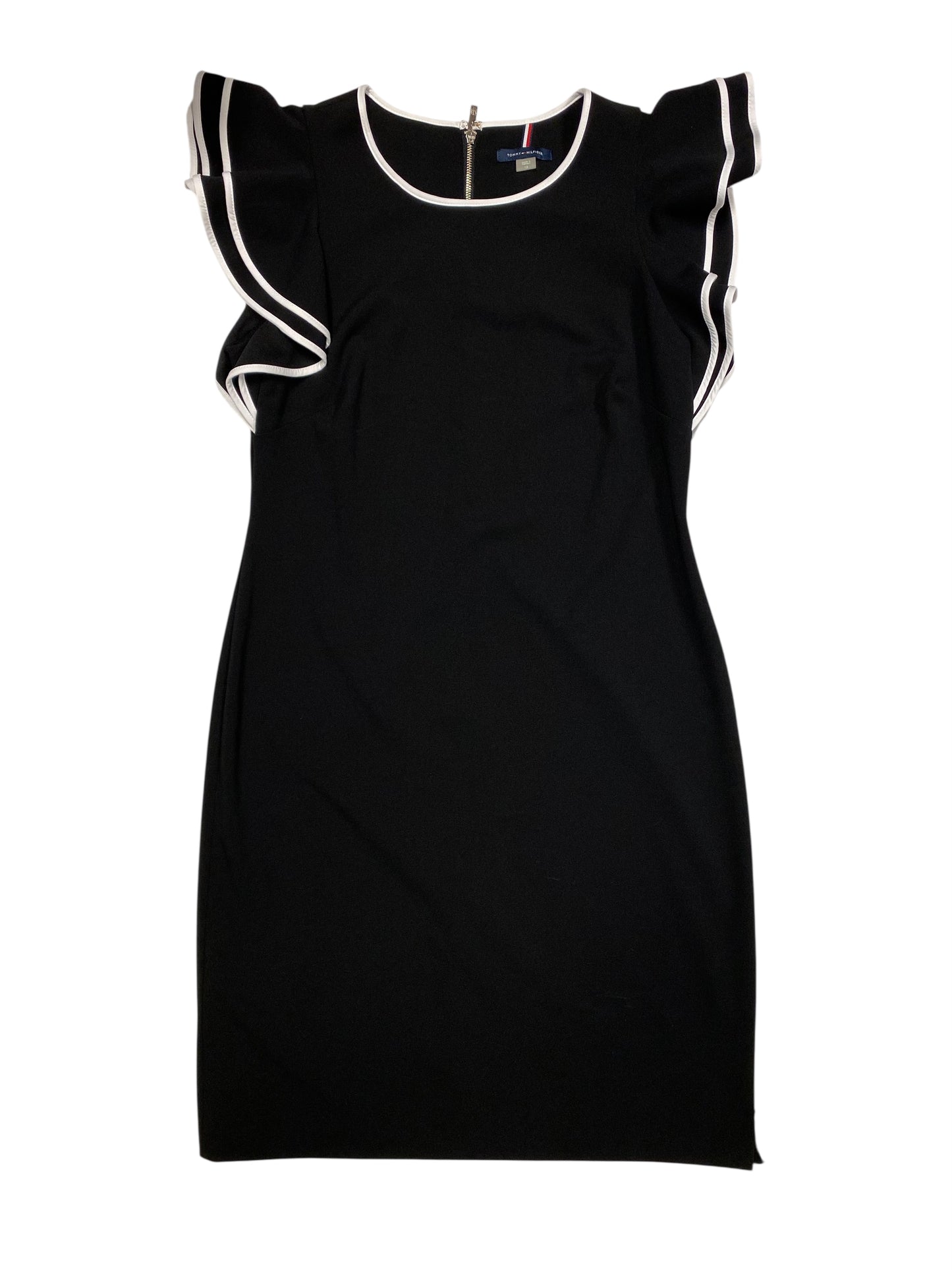 Dress Party Midi By Tommy Hilfiger In Black, Size:12
