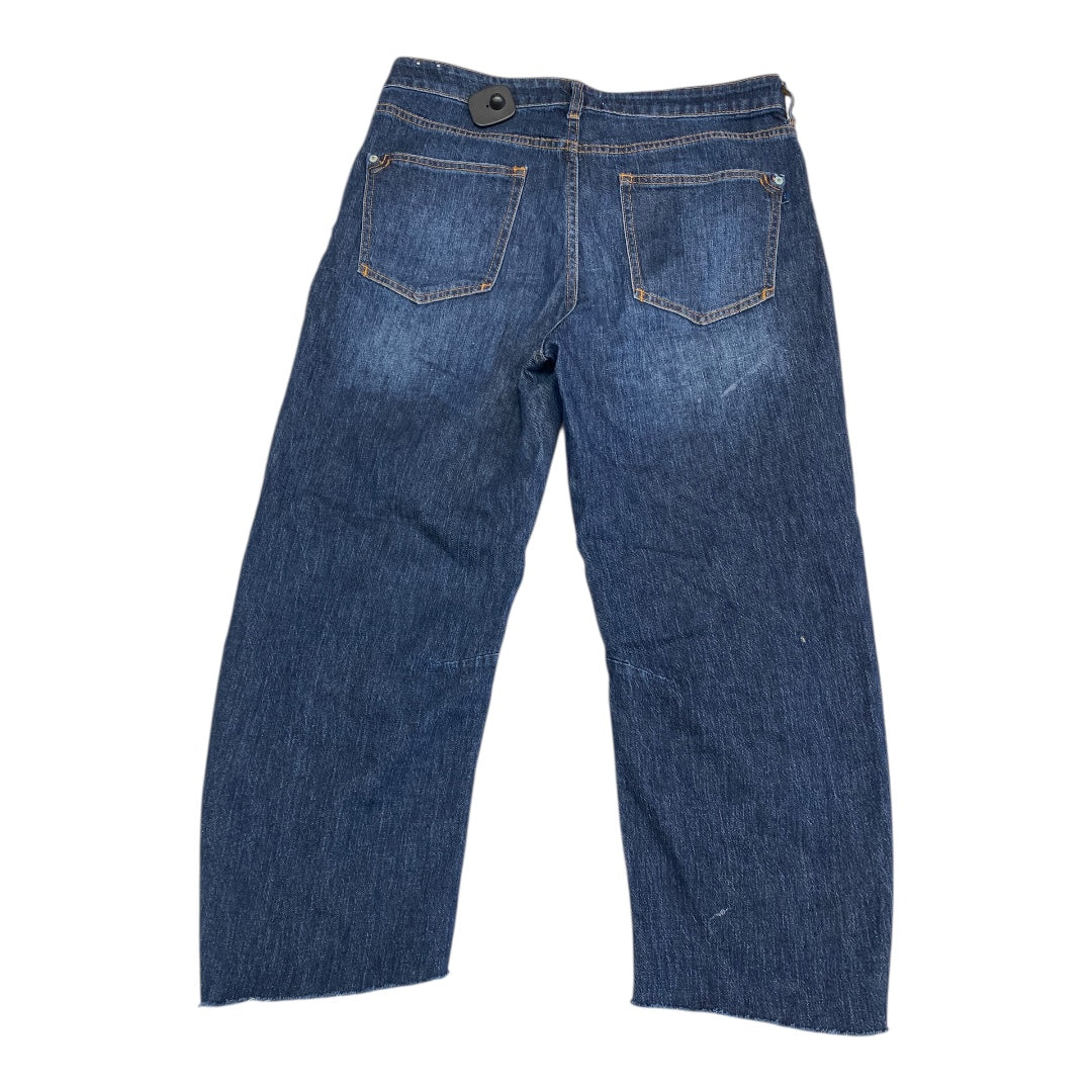 Jeans Wide Leg By Pilcro In Blue Denim, Size:8