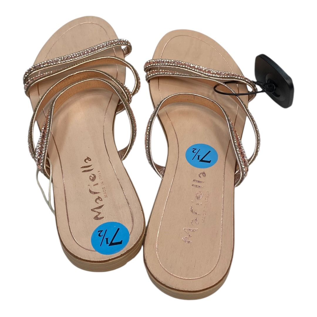 Sandals Flats By Cmc In Pink, Size:7.5