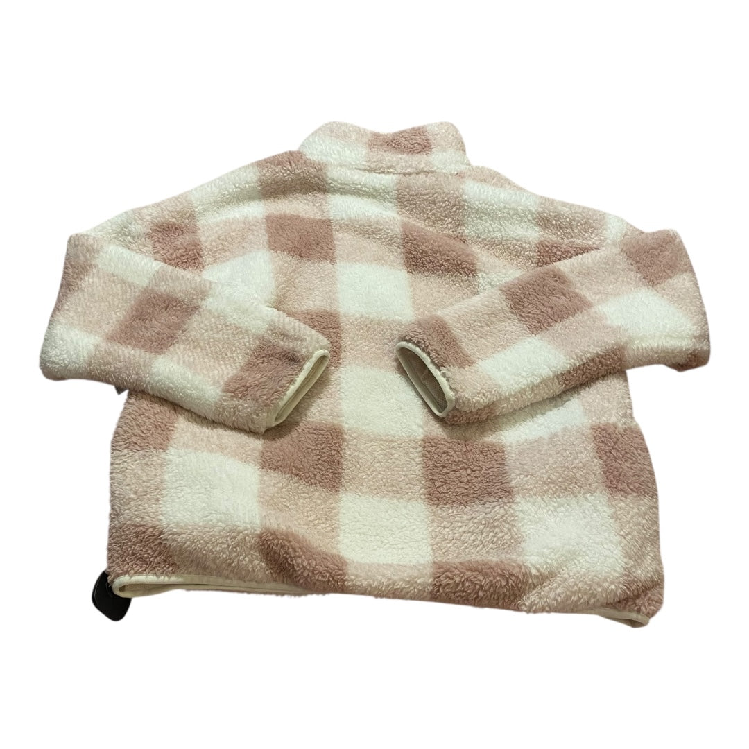 Jacket Fleece By Entro In Pink & White, Size:S
