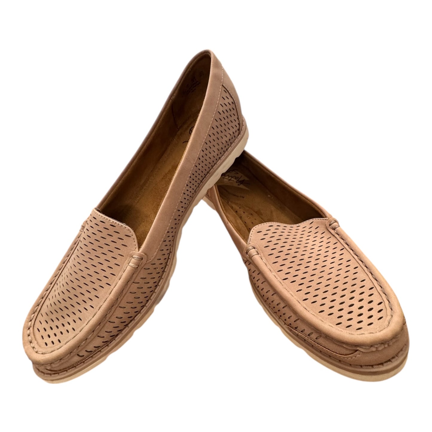 Sandals Flats By Natural Soul In Mauve, Size:9.5