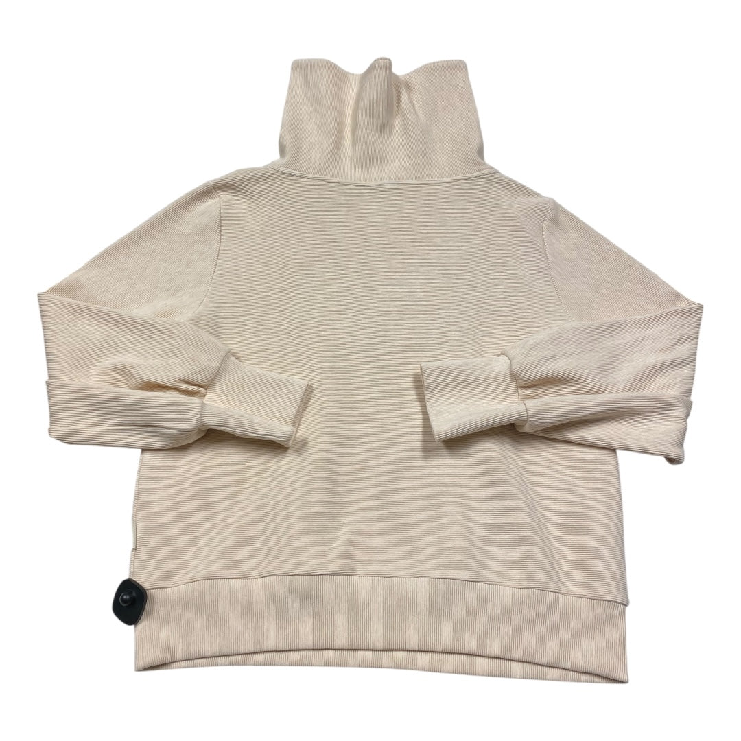 Athletic Sweatshirt Collar By Varley In Cream, Size:Xl