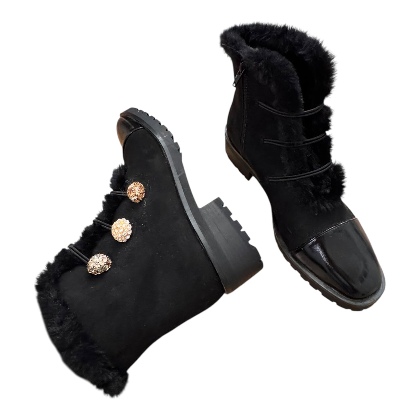 Boots Ankle Heels By Nanette By Nanette Lepore In Black, Size:8