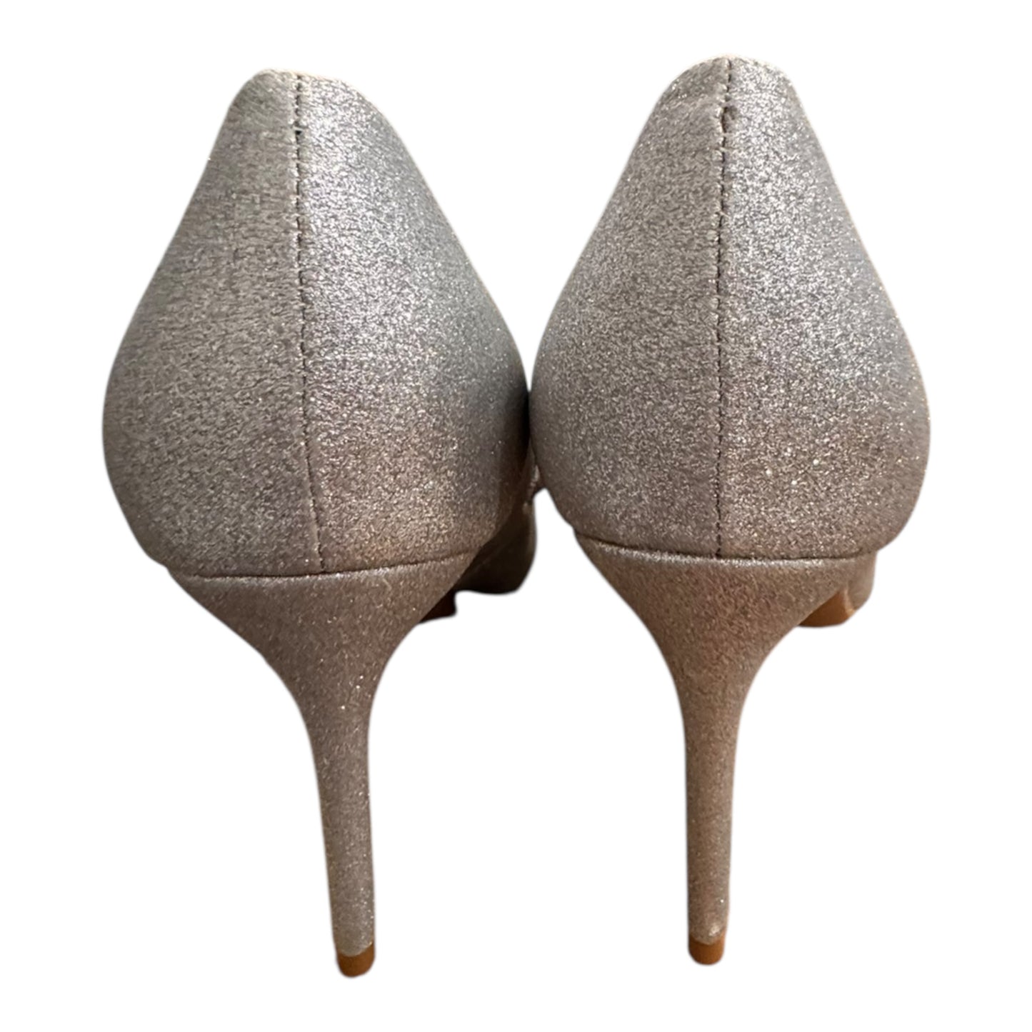 Shoes Heels Stiletto By Bcbgeneration In Silver, Size:8