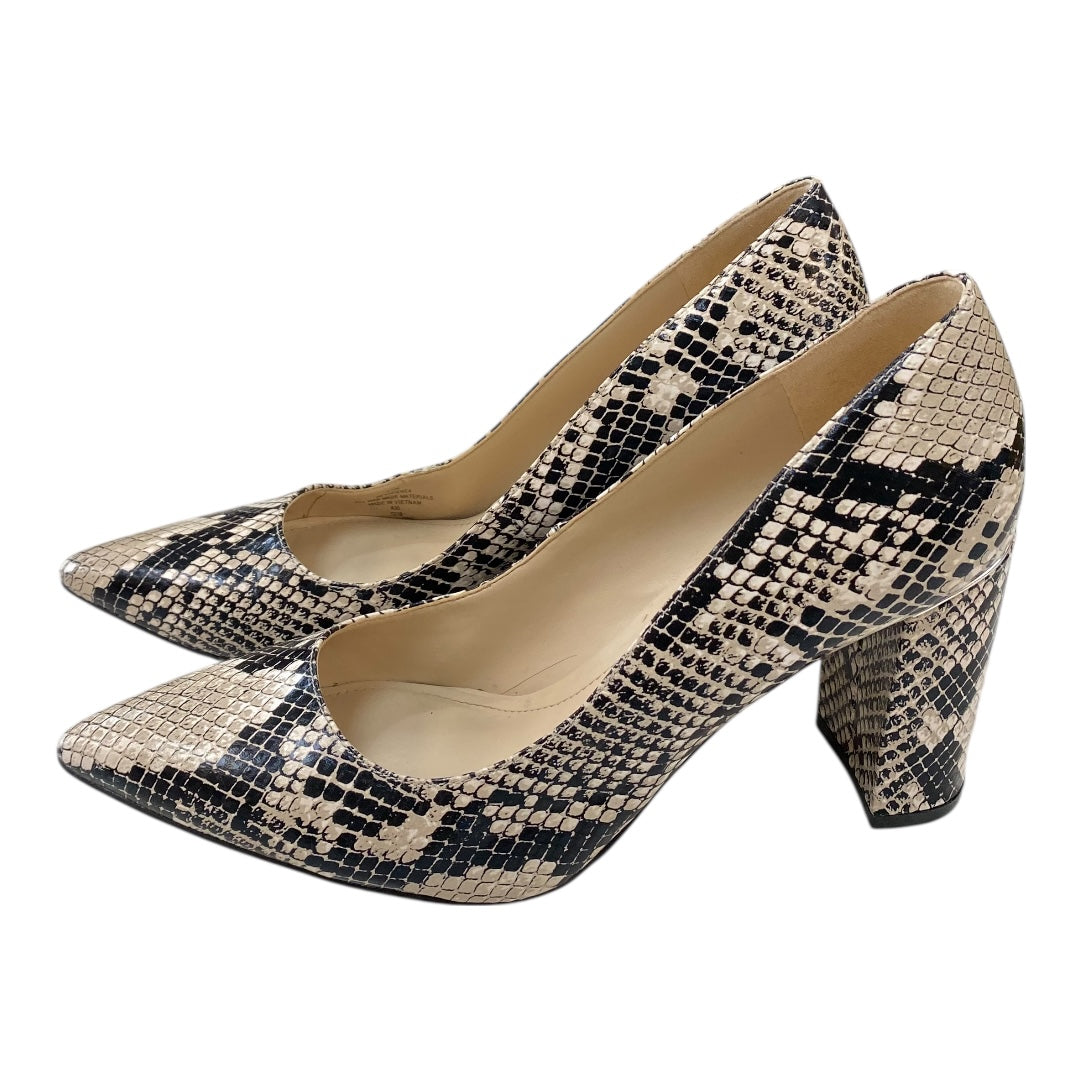 Shoes Heels Block By Marc Fisher In Snakeskin Print, Size:6.5