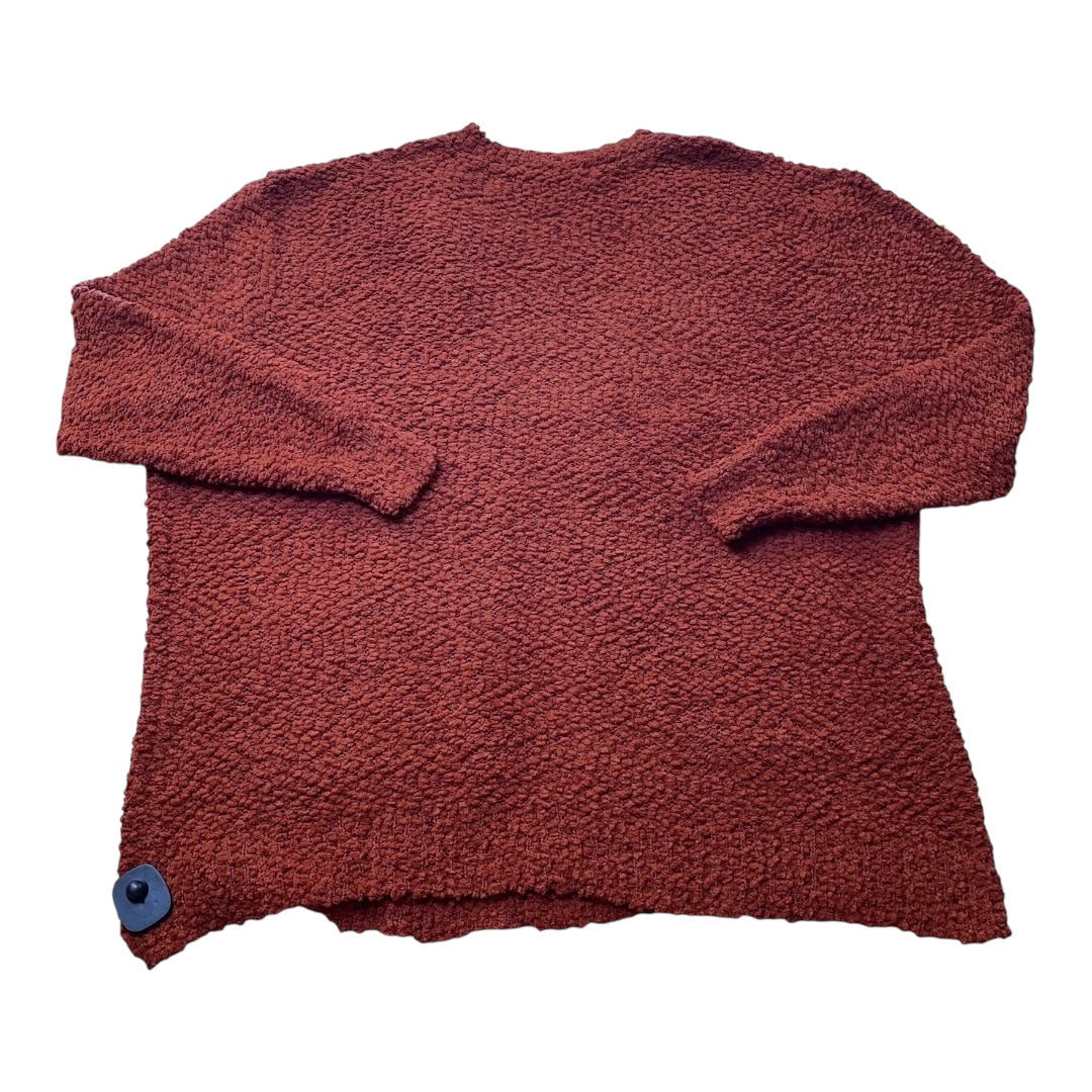Sweater Cardigan By Zenana In Copper, Size:3X