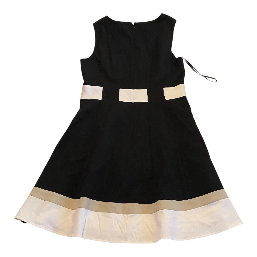 Dress Work By Calvin Klein In Black & White, Size:14