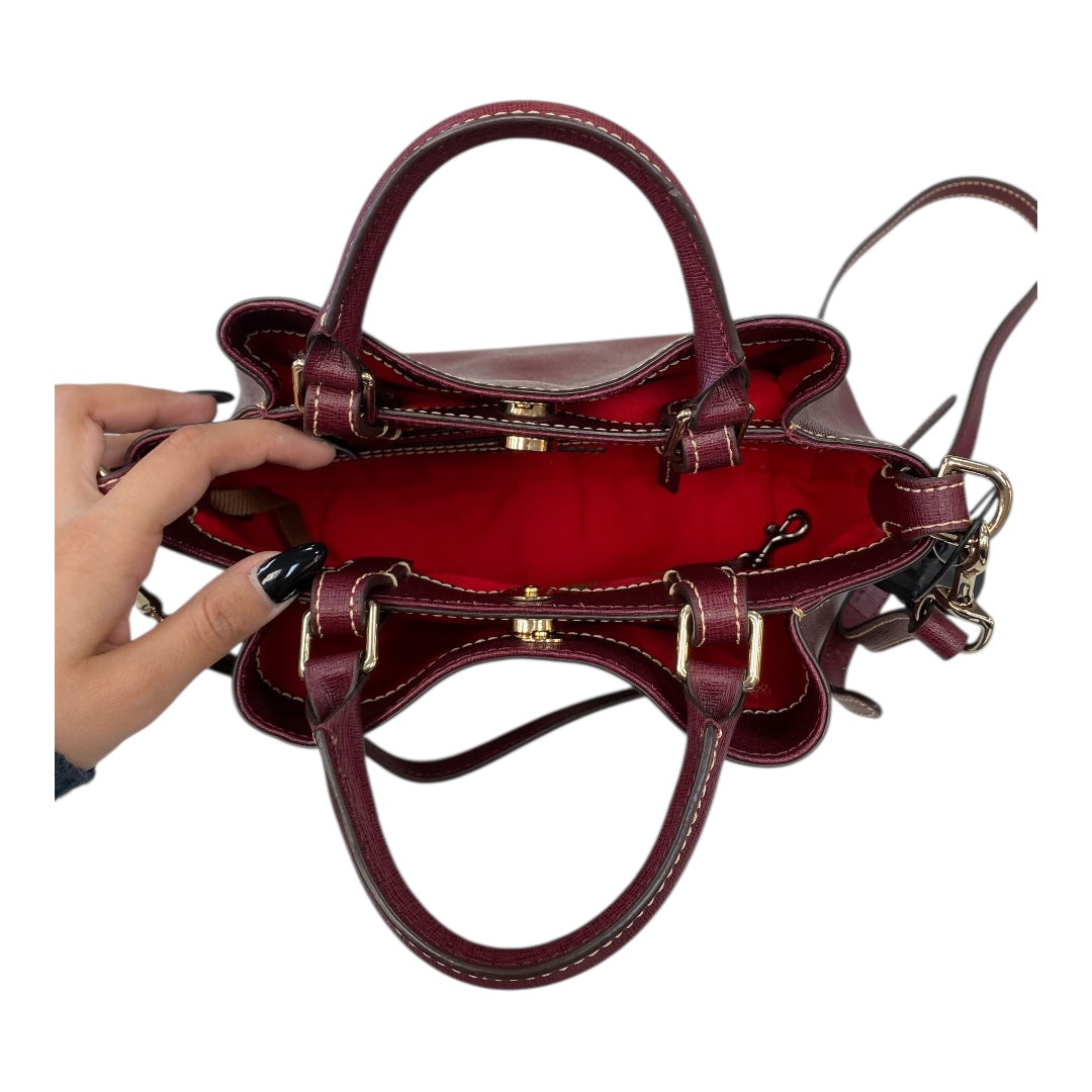 Handbag Designer By Dooney And Bourke In Red, Size:Medium