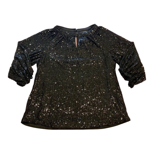 Top 3/4 Sleeve By Vince Camuto In Black, Size:S