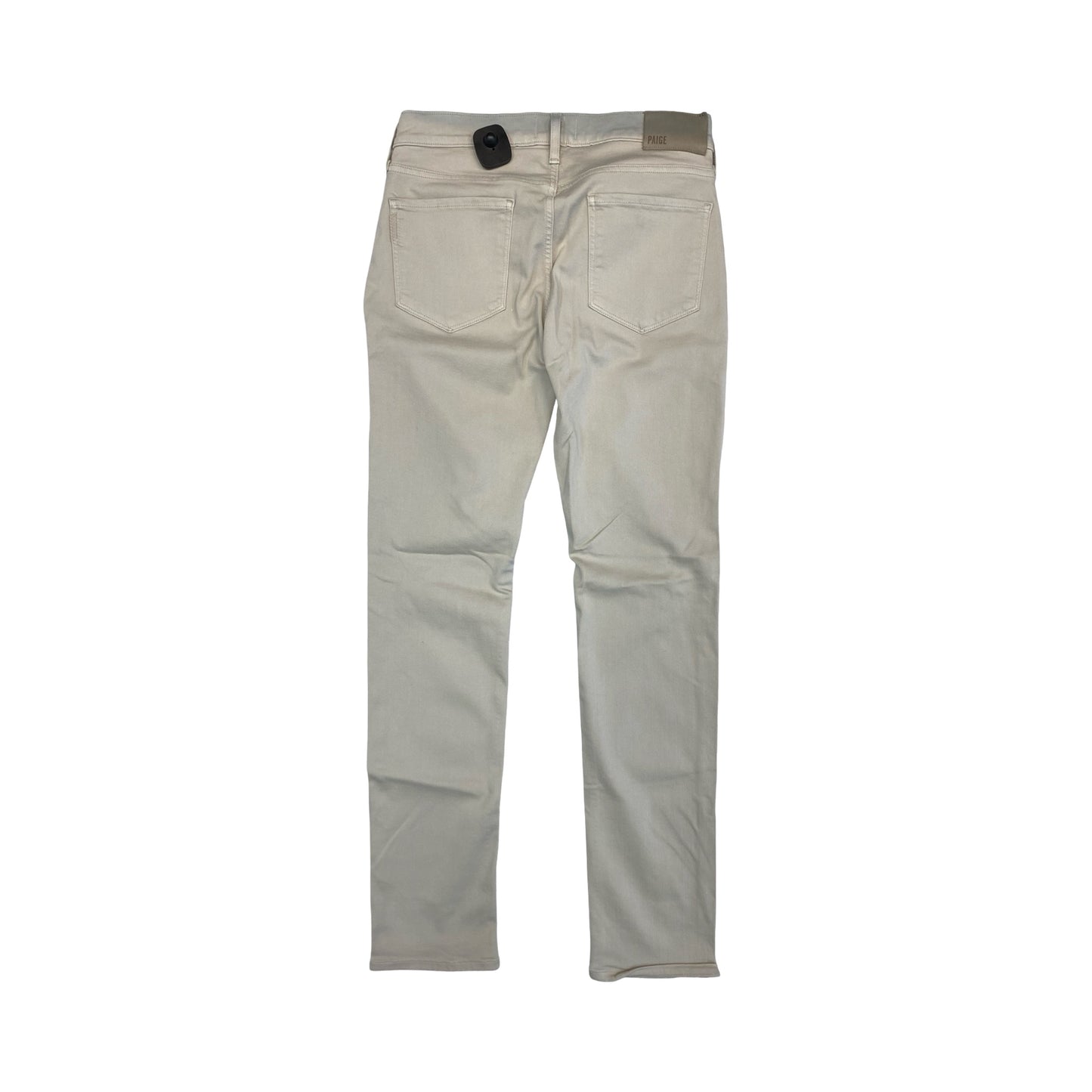 Jeans Straight By Paige In Cream Denim, Size:8