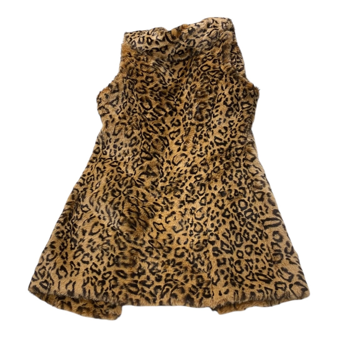 Vest Faux Fur & Sherpa By Cmc In Animal Print, Size:S