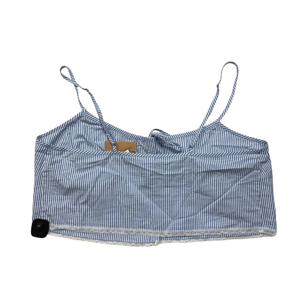 Top Sleeveless By Skims In Blue & White, Size:Xl