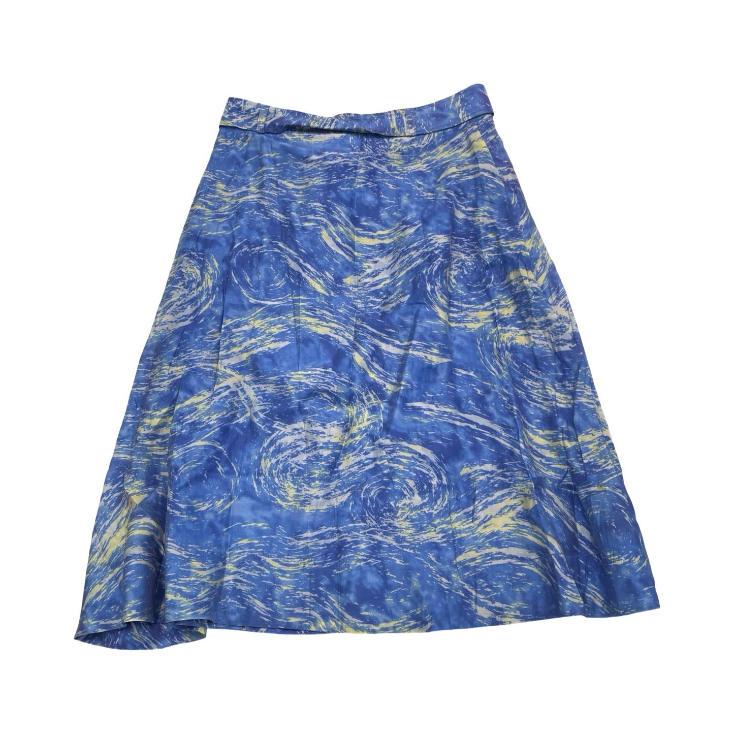 Skirt Midi By Worthington In Blue & Yellow, Size:14P