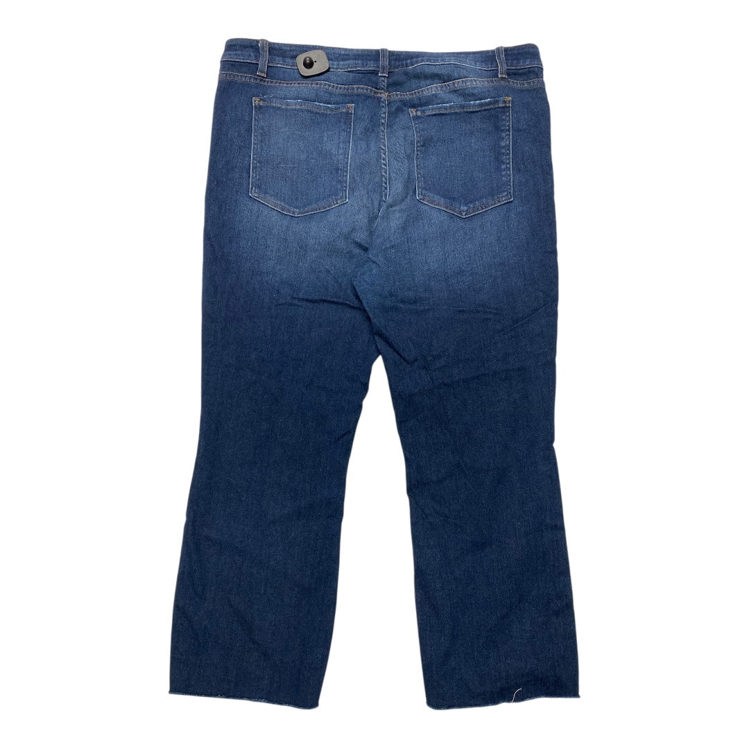 Jeans Straight By Kut In Blue Denim, Size:18