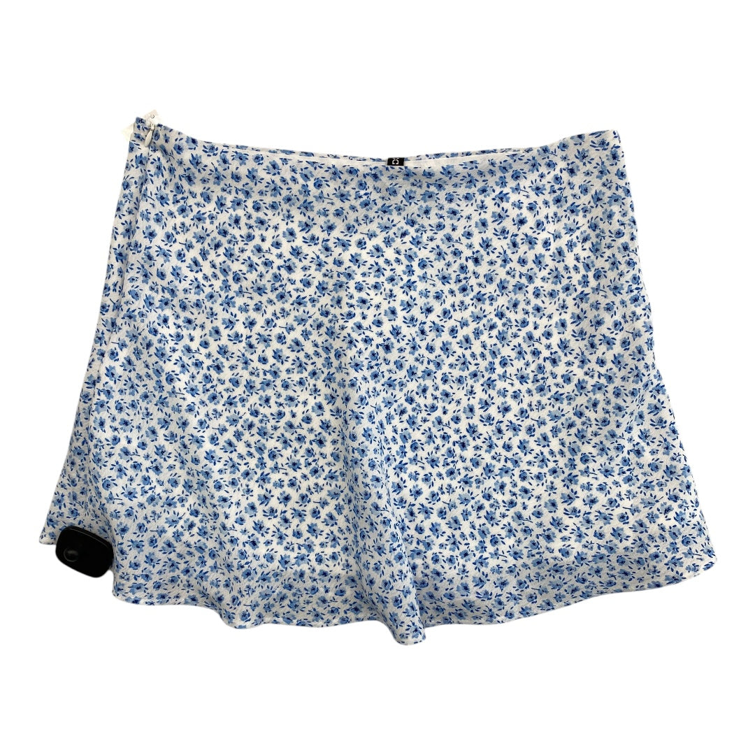 Skirt Mini & Short By Divided In Blue & White, Size:10