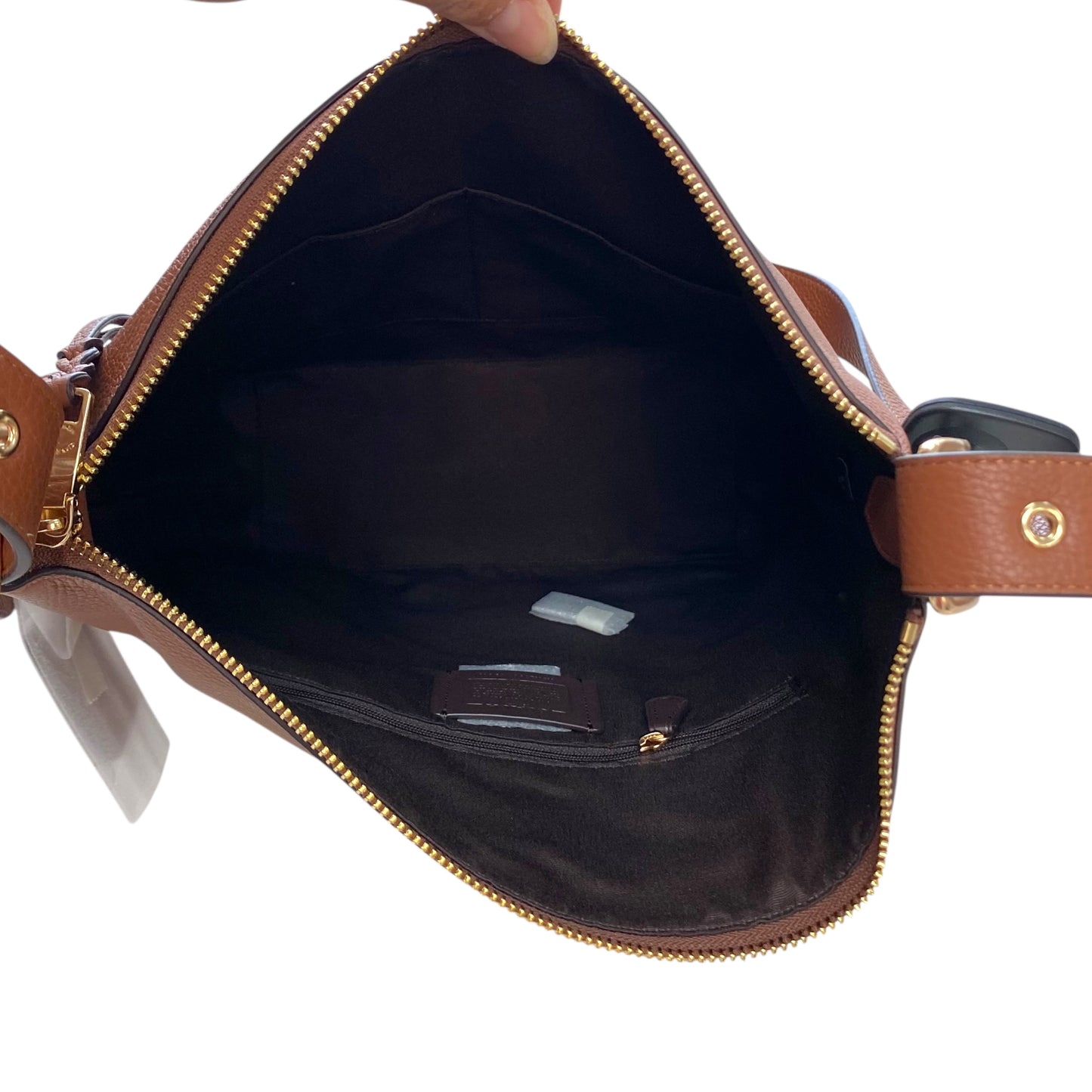 Handbag Designer By Coach In Brown, Size:Large