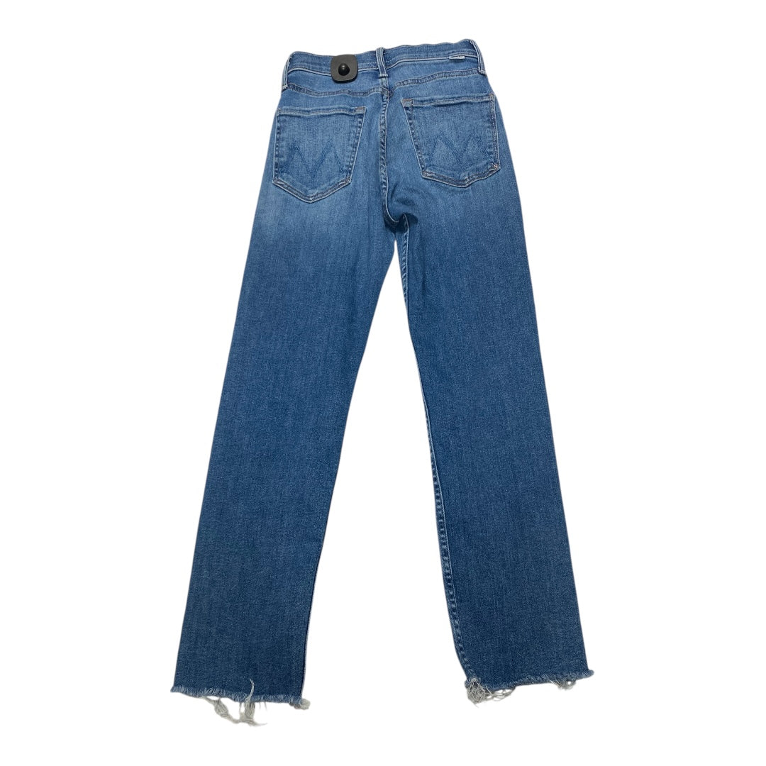 Jeans Straight By Mother Jeans In Blue Denim, Size:2