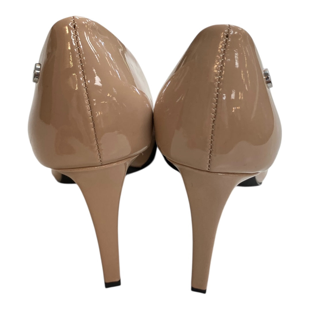 Shoes Heels Stiletto By Calvin Klein In Black & Cream, Size:6