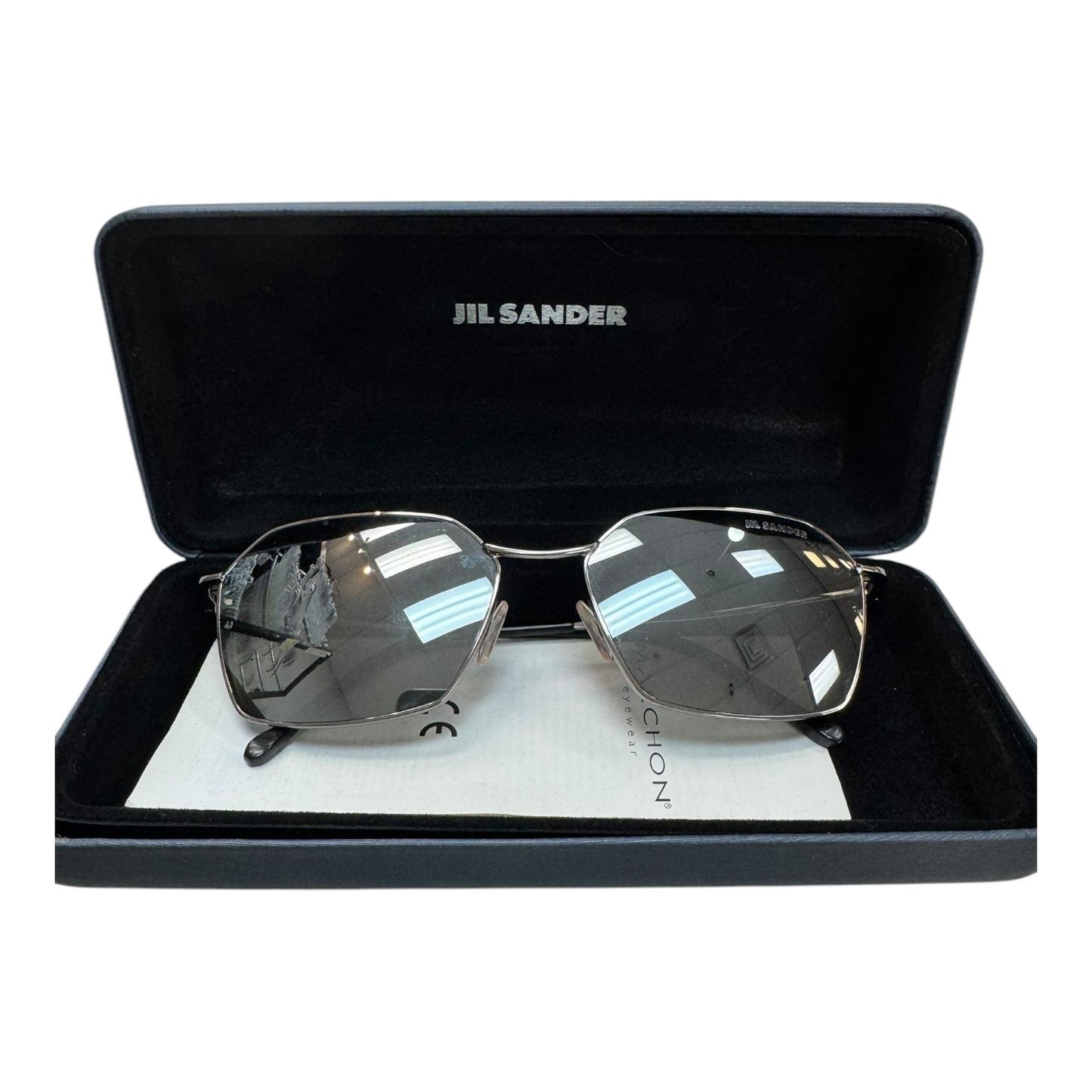 Sunglasses Designer By JIL SANDER In Silver