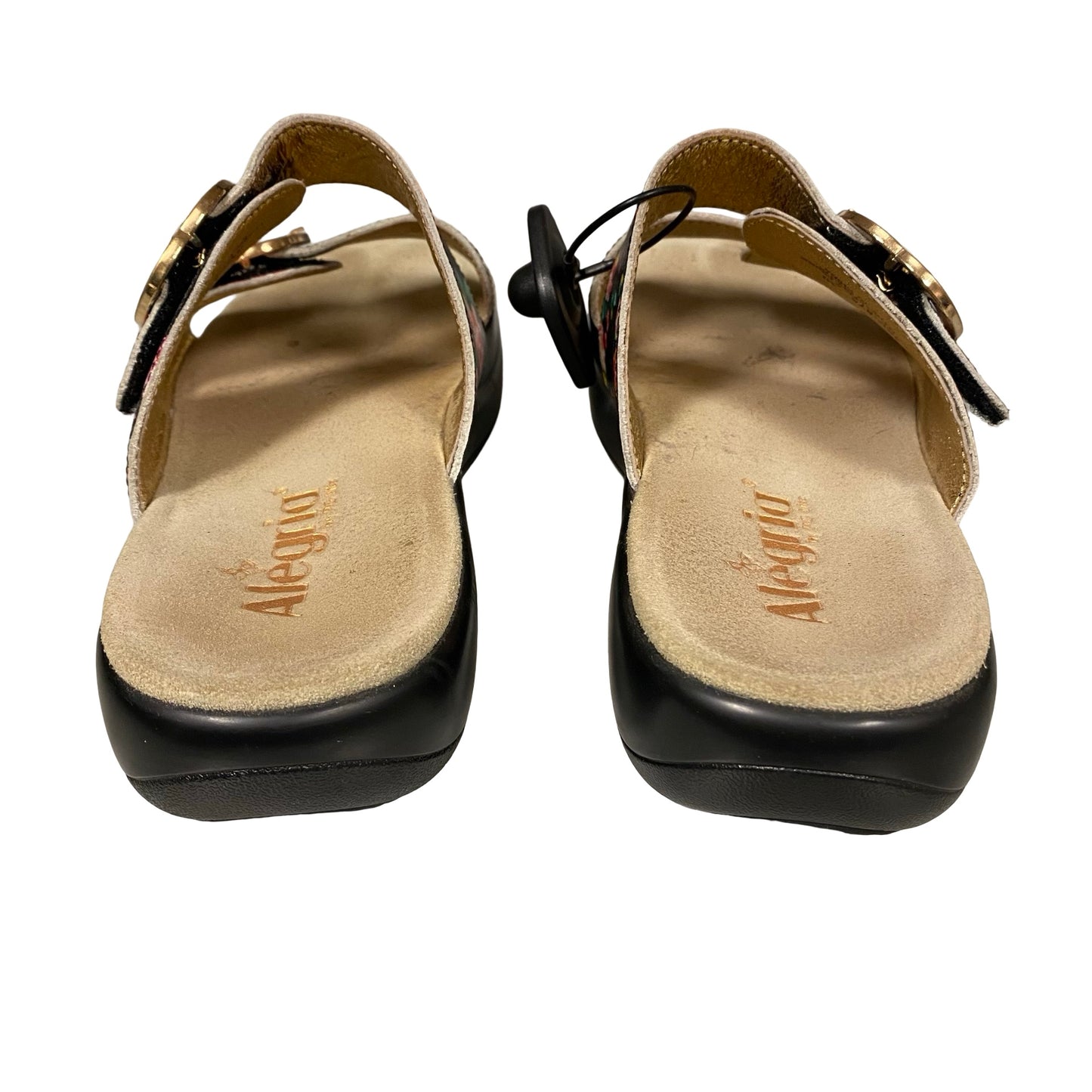 Sandals Flats By Alegria In Floral Print, Size:9