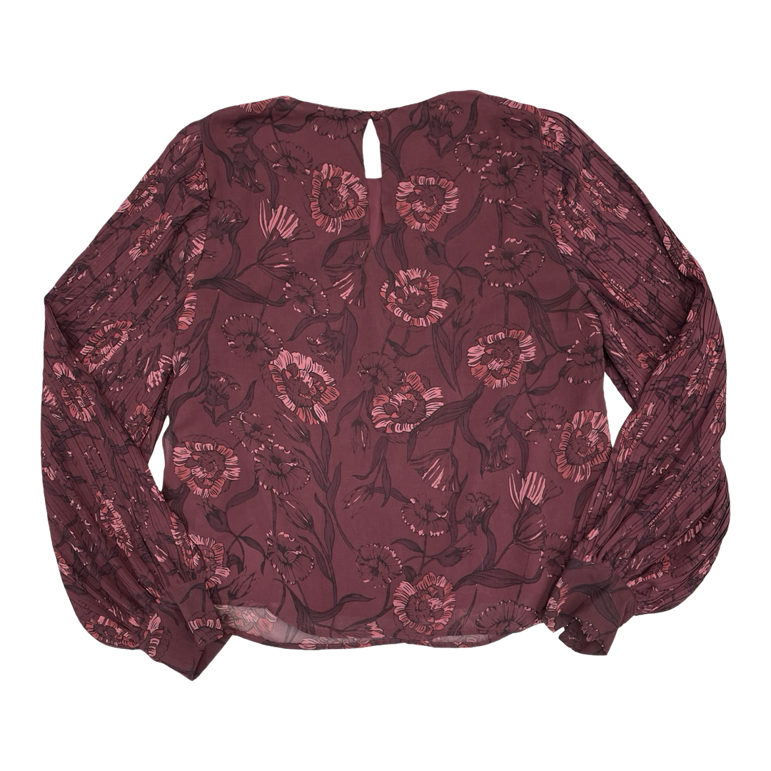 Top Ls By Evereve In Maroon, Size:M