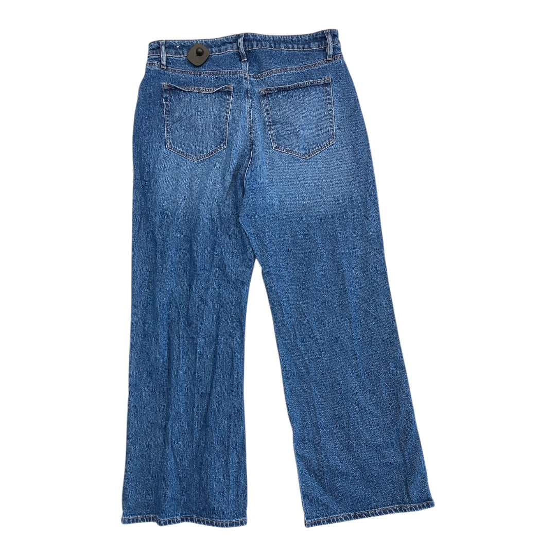 Jeans Straight By Loft In Blue Denim, Size:12