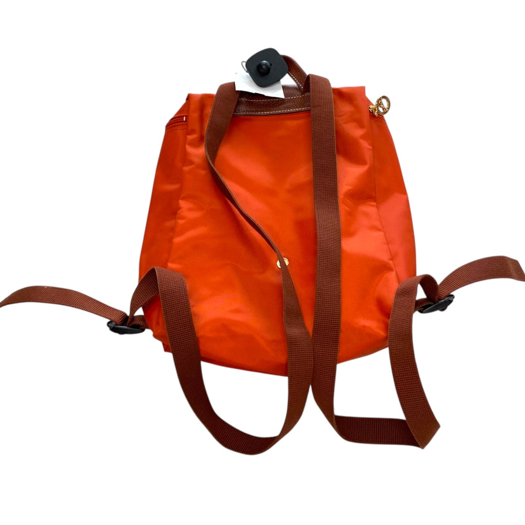 Handbag Designer By Longchamp In Orange, Size:Medium