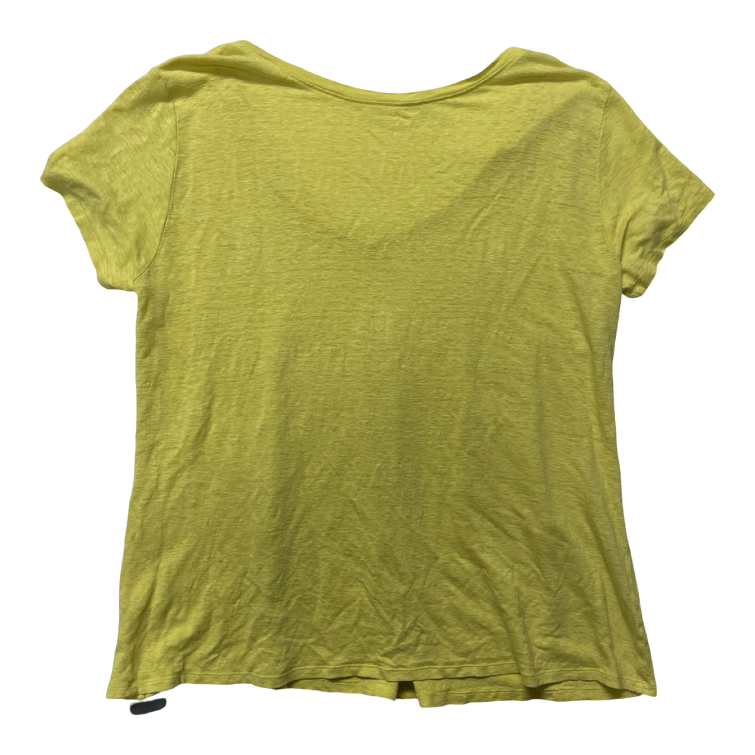 Top Ss Designer By Eileen Fisher In Yellow, Size:L