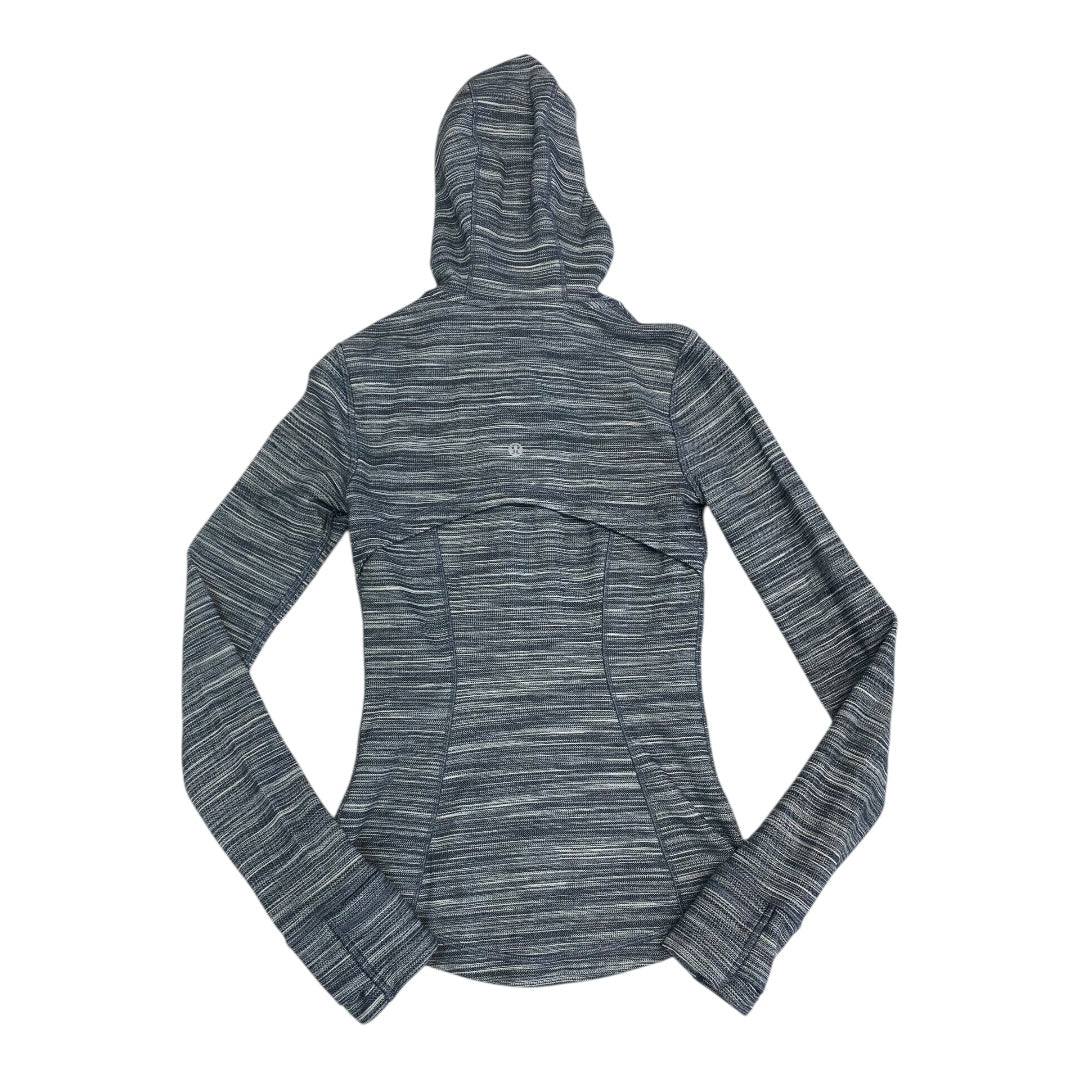 Athletic Jacket By Lululemon In Grey, Size:2