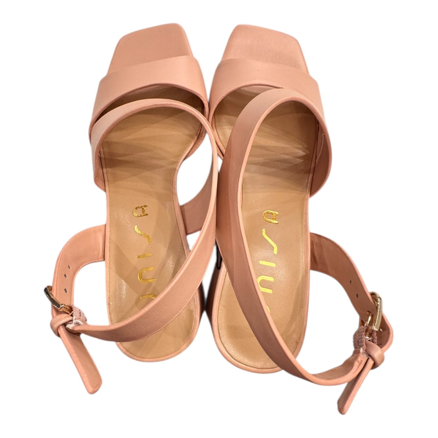 Sandals Heels Block By Unisa In Pink, Size:6.5