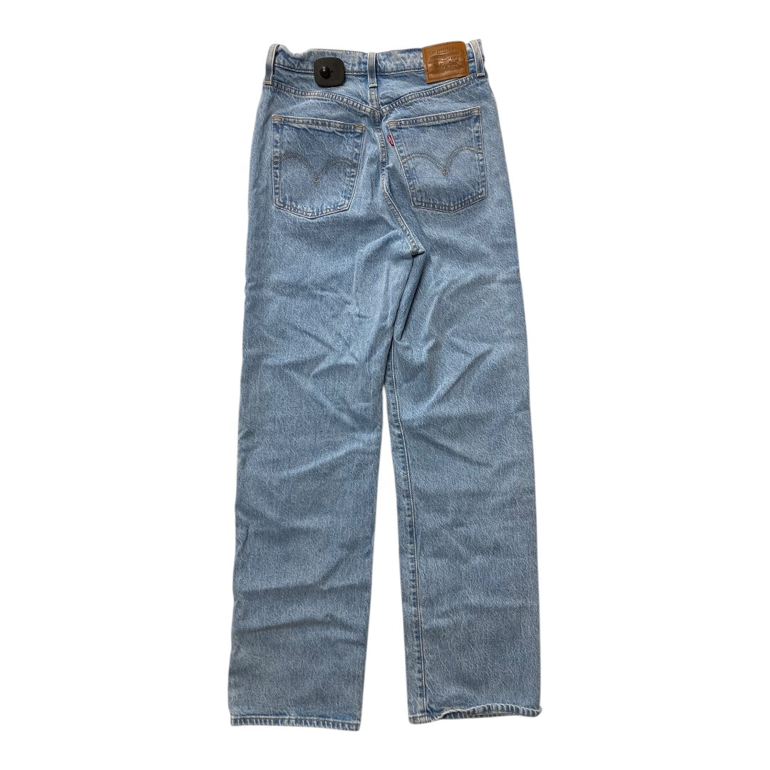 Jeans Straight By Levis In Blue Denim, Size:6