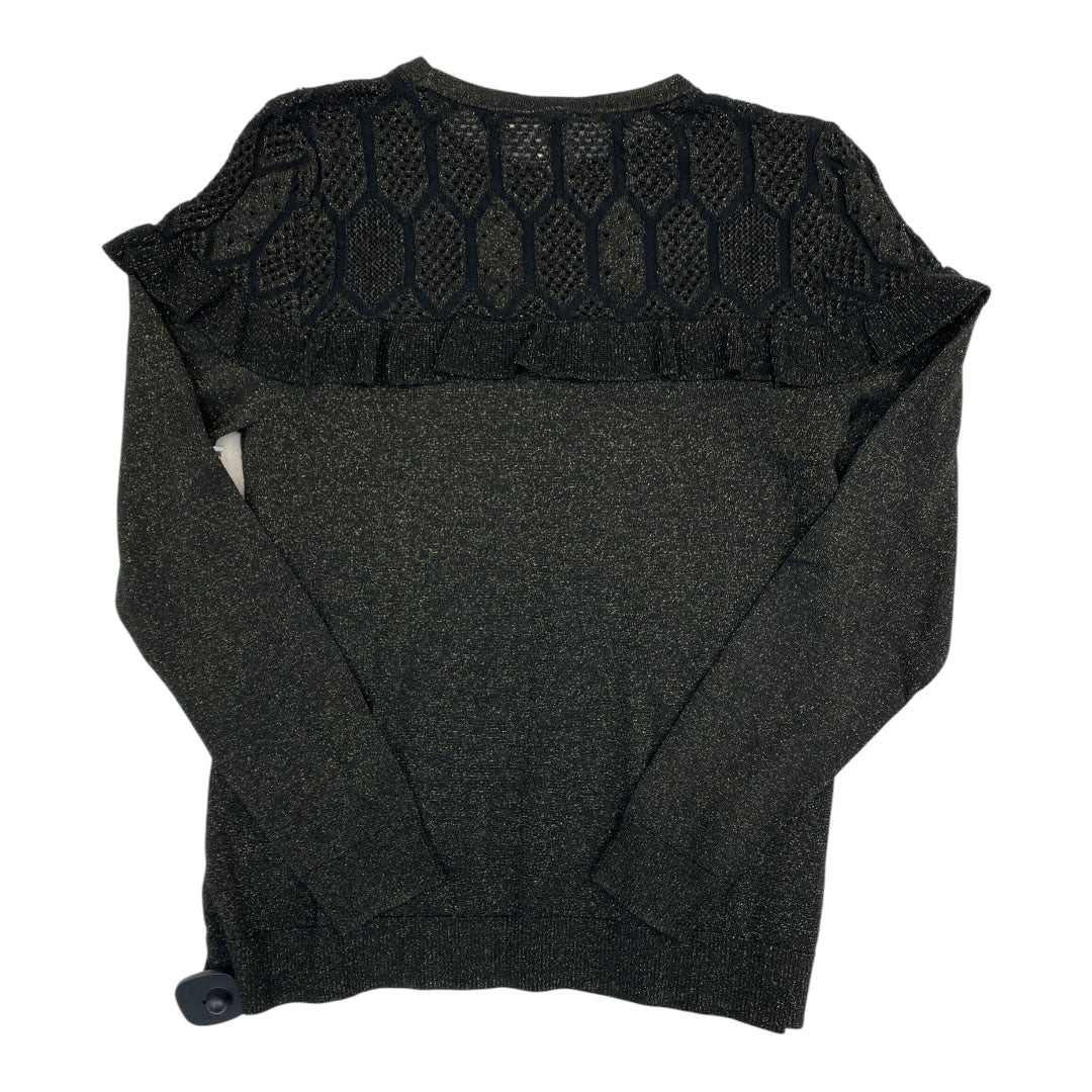 Sweater By Anthropologie In Black & Gold, Size:S