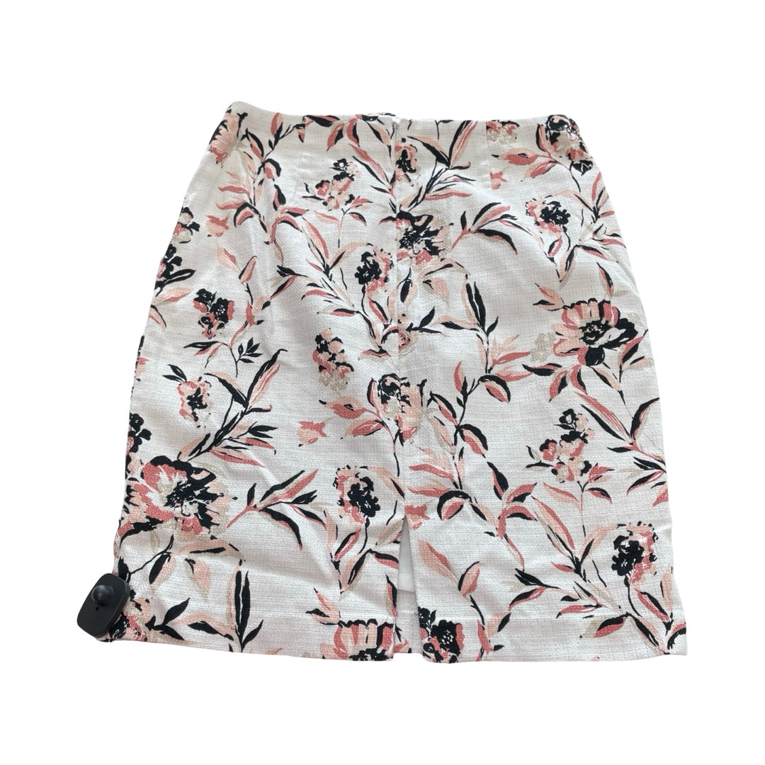 Skirt Midi By White House Black Market In Floral Print, Size:8
