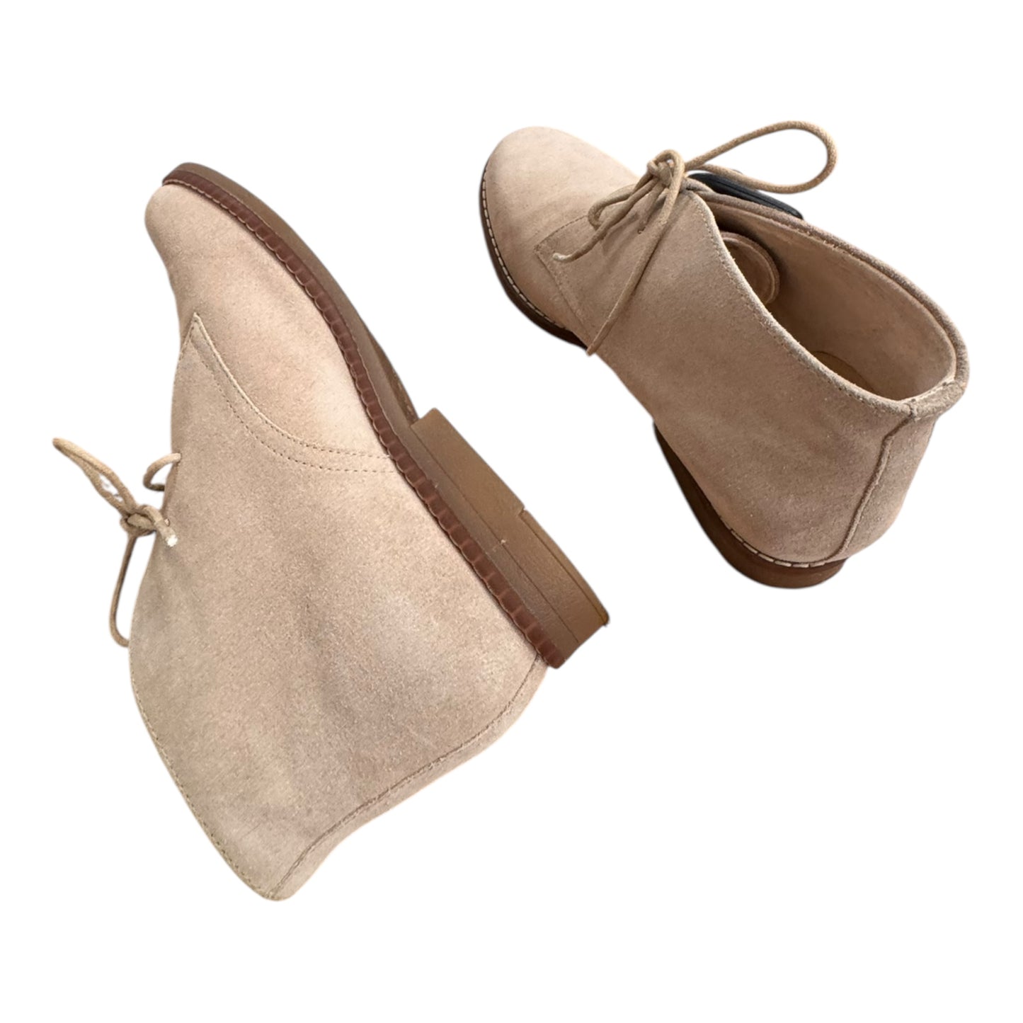 Boots Ankle Flats By Hush Puppies In Tan, Size:10