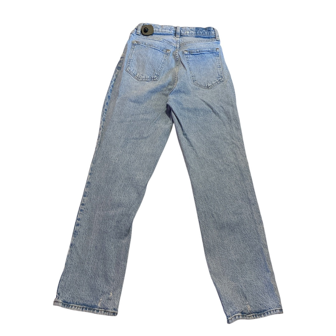 Jeans Straight By Abercrombie And Fitch In Blue Denim, Size:6